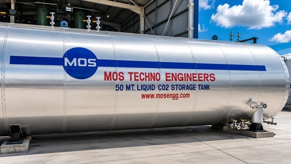 CO2 Storage Tank — Liquid CO2 at 18 bar